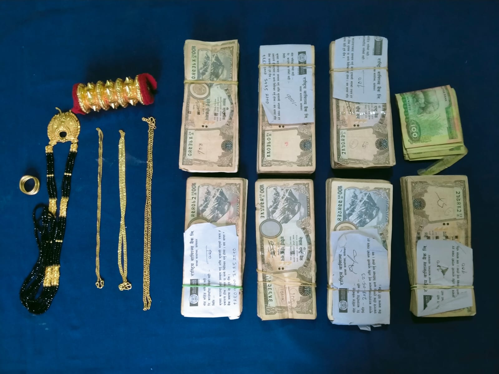 काभ्रेमा स्रोत नखुलेको नगद र सुनका गरगहना सहित एक युवक …